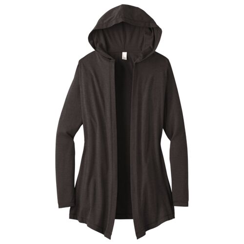 District DT156 Women's Perfect Tri Hooded Cardigan Thumbnail