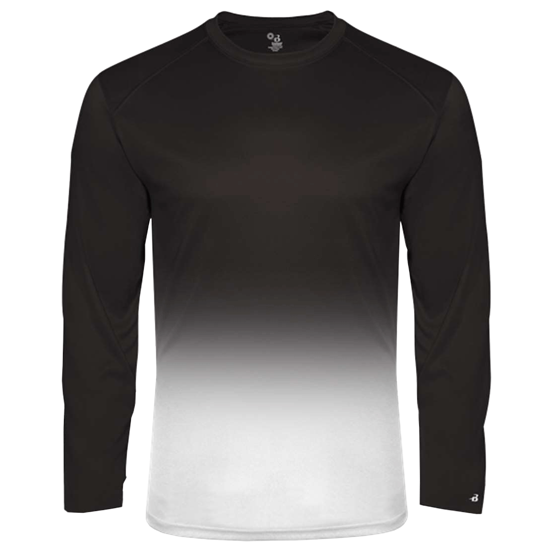 Badger 4204 Adult Ombre Long Sleeve T-Shirt Khaos Apparel LLC