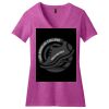 District Made DM1190L Ladies Perfect Blend ™ V Neck Tee Thumbnail