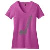 District Made DM1190L Ladies Perfect Blend ™ V Neck Tee Thumbnail