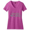 District Made DM1190L Ladies Perfect Blend ™ V Neck Tee Thumbnail