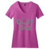 District Made DM1190L Ladies Perfect Blend ™ V Neck Tee Thumbnail