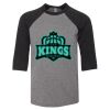 Bella 3200Y Youth Three-Quarter Sleeve Baseball Tee Thumbnail