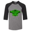 Bella 3200Y Youth Three-Quarter Sleeve Baseball Tee Thumbnail