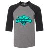 Bella 3200Y Youth Three-Quarter Sleeve Baseball Tee Thumbnail