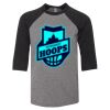Bella 3200Y Youth Three-Quarter Sleeve Baseball Tee Thumbnail