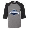 Bella 3200Y Youth Three-Quarter Sleeve Baseball Tee Thumbnail