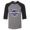 Bella 3200Y Youth Three-Quarter Sleeve Baseball Tee Thumbnail