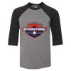 Bella 3200Y Youth Three-Quarter Sleeve Baseball Tee Thumbnail