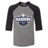 Bella 3200Y Youth Three-Quarter Sleeve Baseball Tee Thumbnail