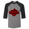 Bella 3200Y Youth Three-Quarter Sleeve Baseball Tee Thumbnail