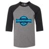 Bella 3200Y Youth Three-Quarter Sleeve Baseball Tee Thumbnail