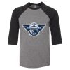 Bella 3200Y Youth Three-Quarter Sleeve Baseball Tee Thumbnail