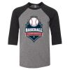 Bella 3200Y Youth Three-Quarter Sleeve Baseball Tee Thumbnail