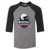 Bella 3200Y Youth Three-Quarter Sleeve Baseball Tee Thumbnail