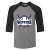 Bella 3200Y Youth Three-Quarter Sleeve Baseball Tee Thumbnail