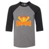 Bella 3200Y Youth Three-Quarter Sleeve Baseball Tee Thumbnail