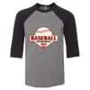 Bella 3200Y Youth Three-Quarter Sleeve Baseball Tee Thumbnail