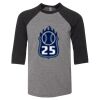 Bella 3200Y Youth Three-Quarter Sleeve Baseball Tee Thumbnail