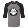 Bella 3200Y Youth Three-Quarter Sleeve Baseball Tee Thumbnail
