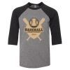 Bella 3200Y Youth Three-Quarter Sleeve Baseball Tee Thumbnail