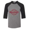 Bella 3200Y Youth Three-Quarter Sleeve Baseball Tee Thumbnail