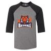 Bella 3200Y Youth Three-Quarter Sleeve Baseball Tee Thumbnail