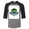 Bella 3200Y Youth Three-Quarter Sleeve Baseball Tee Thumbnail