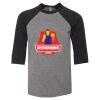 Bella 3200Y Youth Three-Quarter Sleeve Baseball Tee Thumbnail
