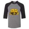 Bella 3200Y Youth Three-Quarter Sleeve Baseball Tee Thumbnail