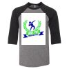 Bella 3200Y Youth Three-Quarter Sleeve Baseball Tee Thumbnail