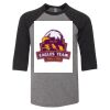 Bella 3200Y Youth Three-Quarter Sleeve Baseball Tee Thumbnail