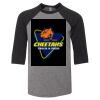 Bella 3200Y Youth Three-Quarter Sleeve Baseball Tee Thumbnail