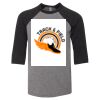 Bella 3200Y Youth Three-Quarter Sleeve Baseball Tee Thumbnail