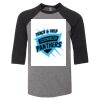 Bella 3200Y Youth Three-Quarter Sleeve Baseball Tee Thumbnail