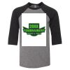 Bella 3200Y Youth Three-Quarter Sleeve Baseball Tee Thumbnail
