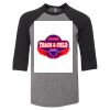 Bella 3200Y Youth Three-Quarter Sleeve Baseball Tee Thumbnail