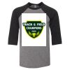 Bella 3200Y Youth Three-Quarter Sleeve Baseball Tee Thumbnail