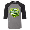 Bella 3200Y Youth Three-Quarter Sleeve Baseball Tee Thumbnail