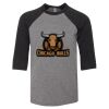 Bella 3200Y Youth Three-Quarter Sleeve Baseball Tee Thumbnail