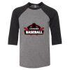 Bella 3200Y Youth Three-Quarter Sleeve Baseball Tee Thumbnail