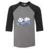 Bella 3200Y Youth Three-Quarter Sleeve Baseball Tee Thumbnail
