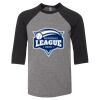 Bella 3200Y Youth Three-Quarter Sleeve Baseball Tee Thumbnail