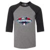 Bella 3200Y Youth Three-Quarter Sleeve Baseball Tee Thumbnail