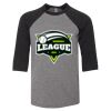 Bella 3200Y Youth Three-Quarter Sleeve Baseball Tee Thumbnail