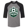 Bella 3200Y Youth Three-Quarter Sleeve Baseball Tee Thumbnail