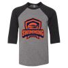 Bella 3200Y Youth Three-Quarter Sleeve Baseball Tee Thumbnail