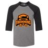 Bella 3200Y Youth Three-Quarter Sleeve Baseball Tee Thumbnail
