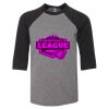 Bella 3200Y Youth Three-Quarter Sleeve Baseball Tee Thumbnail