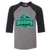 Bella 3200Y Youth Three-Quarter Sleeve Baseball Tee Thumbnail
